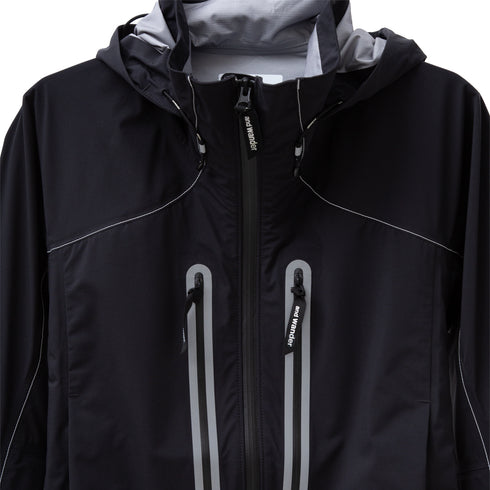 And Wander Pertex Shield Rain Jacket Black 5742211301 Degli Uberti