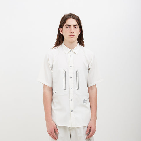 And Wander Tech SS Shirt Off White 620640 Degli Uberti