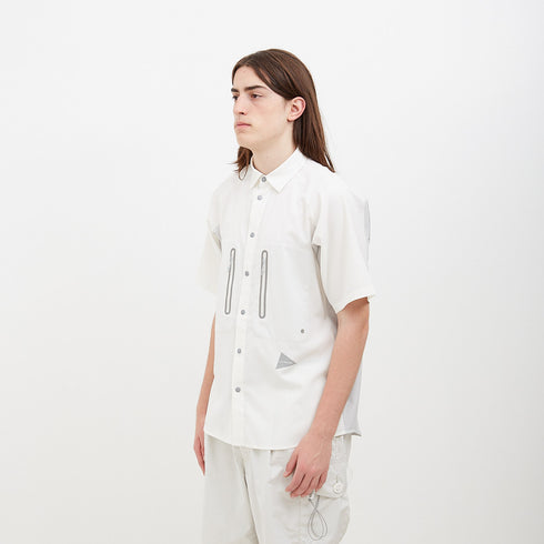 And Wander Tech SS Shirt Off White 620640 Degli Uberti