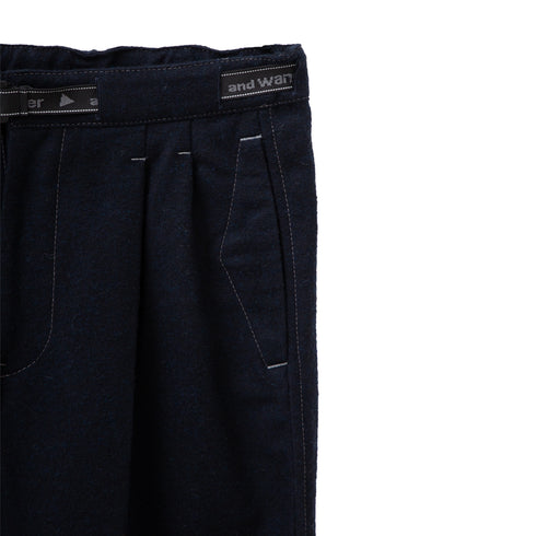And Wander Wool Twill Tapered Pants Blue 57422823920 Degli Uberti