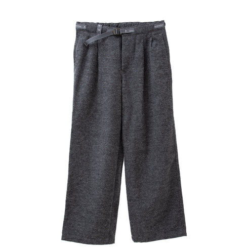 And Wander Wool Twill Wide Pants Gray 5742282393 Degli Uberti
