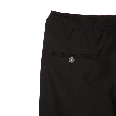 Bonsai Carrot Fit Pant, Elastic Waistband Black PT001-V1 Degli Uberti