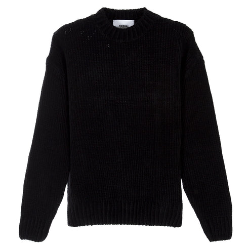 Bonsai Knit Crewneck Regular Fit Black KN011 Degli Uberti