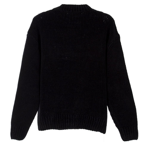 Bonsai Knit Crewneck Regular Fit Black KN011 Degli Uberti