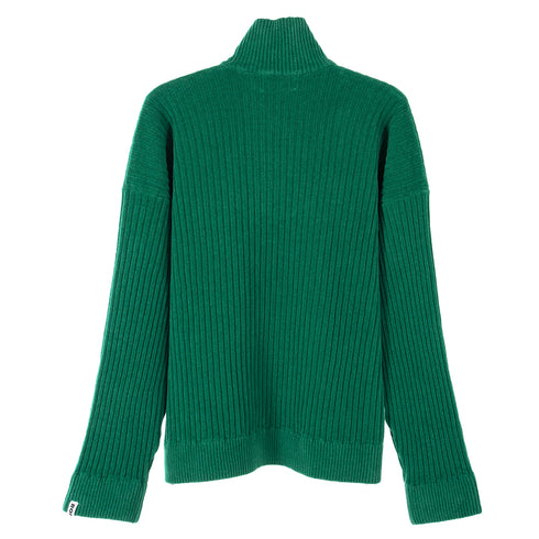 Bonsai Knit High Neck Sweater Green KN001 Degli Uberti