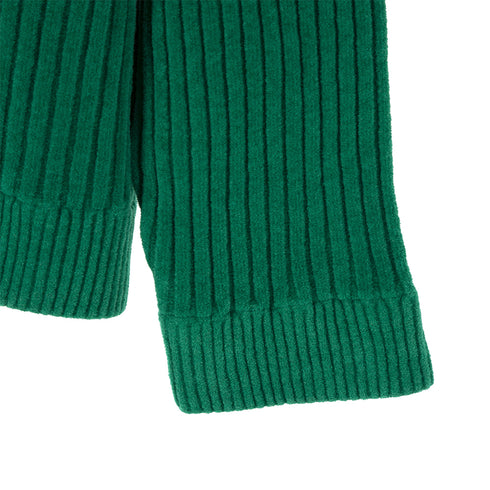 Bonsai Knit High Neck Sweater Green KN001 Degli Uberti