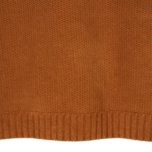 C.P. Company Chenille Cotton Plain Jumper Bronze Brown 344 13CMKN232A-005558G Degli Uberti
