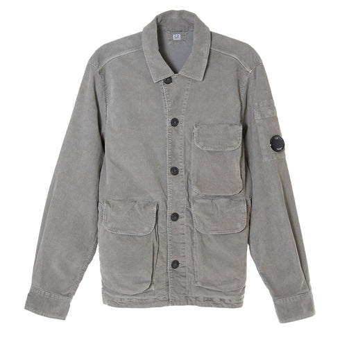 C.P. Company Corduroy Overshirt Titanium 939 13CMSH290A-006410O Degli Uberti