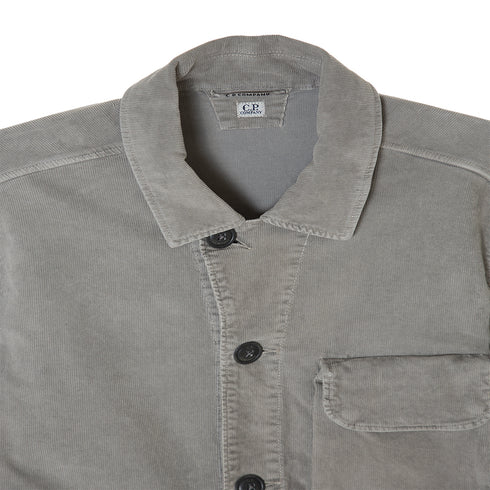 C.P. Company Corduroy Overshirt Titanium 939 13CMSH290A-006410O Degli Uberti