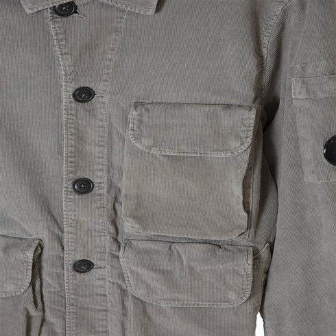 C.P. Company Corduroy Overshirt Titanium 939 13CMSH290A-006410O Degli Uberti
