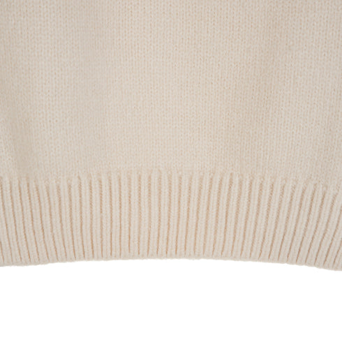 C.P. Company Cotton/Nylon Knit Sweater Gauze White 103 13CMKN208A-006375A Degli Uberti