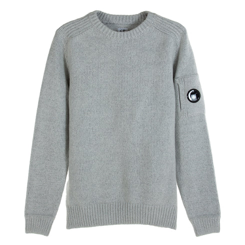 C.P. Company Cotton/Nylon Knit Sweater Grey Melange M93 13CMKN208A-006375A Degli Uberti