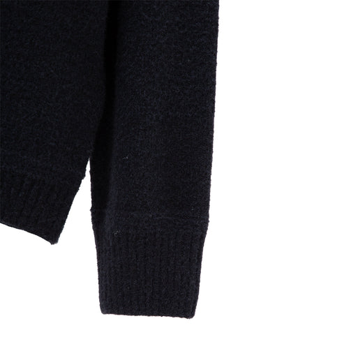 C.P. Company Fleece Knit Roll Neck Black 999 13CMKN199A-006170A Degli Uberti