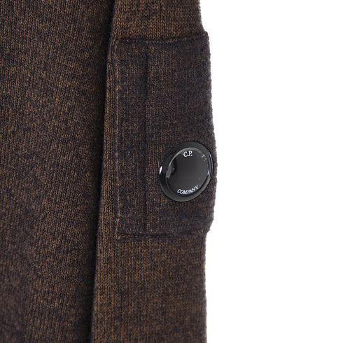 C.P. Company Fleece Knit Sweater Bronze Brown 344 13CMKN197A-006170A Degli Uberti