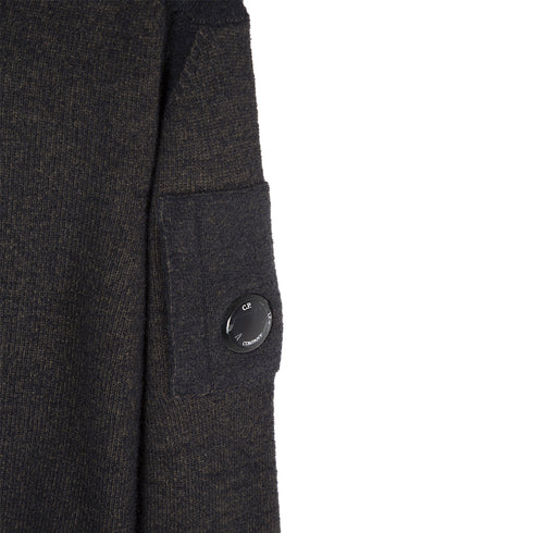 C.P. Company Fleece Knit Sweater Bronze Ivy Green 683 13CMKN197A-006170A Degli Uberti