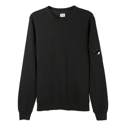 C.P. Company Light Fleece Sweatshirt Black 999 14CMSS032A-002246G Degli Uberti