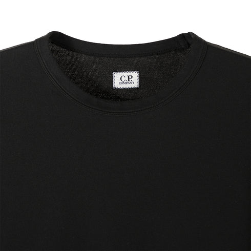 C.P. Company Light Fleece Sweatshirt Black 999 14CMSS032A-002246G Degli Uberti