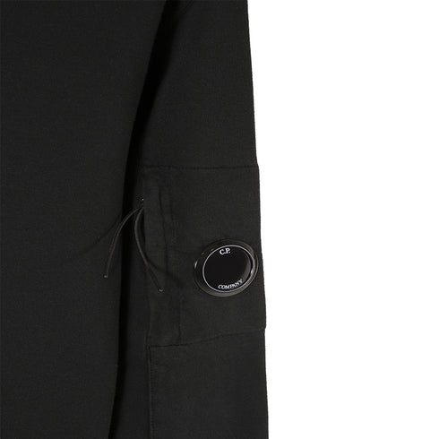 C.P. Company Light Fleece Sweatshirt Black 999 14CMSS032A-002246G Degli Uberti