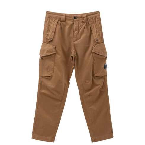 C.P. Company Stretch Sateen Pants Loose Fit Cumin 318 13CMPA123A-005529G Degli Uberti