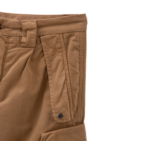 C.P. Company Stretch Sateen Pants Loose Fit Cumin 318 13CMPA123A-005529G Degli Uberti
