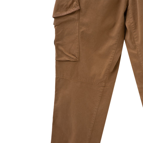 C.P. Company Stretch Sateen Pants Loose Fit Cumin 318 13CMPA123A-005529G Degli Uberti