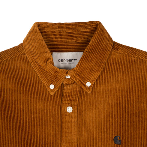 Carhartt L/S Madison Cord Shirt Dark Tawny/Wax I029958_0JA_XX Degli Uberti
