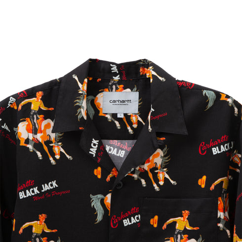 Carhartt WIP Black Jack Shirt Black I031659_1L0_XX Degli Uberti