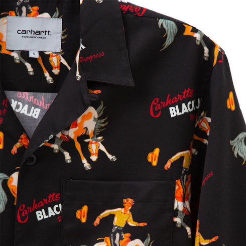 Carhartt WIP Black Jack Shirt Black I031659_1L0_XX Degli Uberti