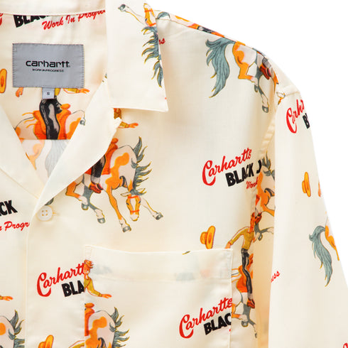 Carhartt WIP Black Jack Shirt Wax I031659_1L1_XX Degli Uberti