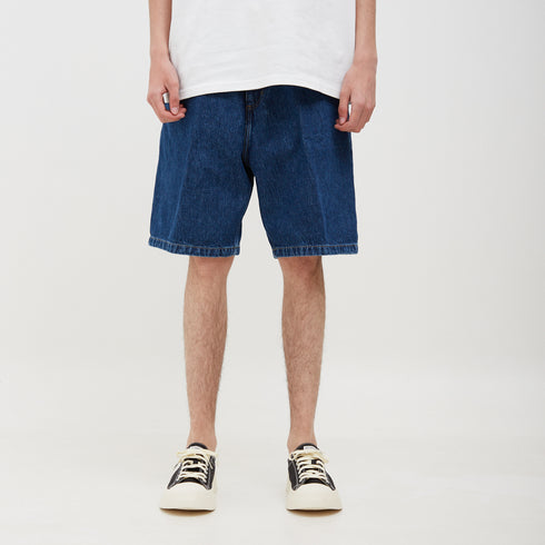 Carhartt WIP Brandon Short Blue Stone Washed I031921_01_06 Degli Uberti
