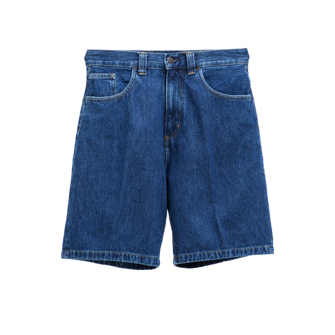 Carhartt WIP Brandon Short Blue Stone Washed I031921_01_06 Degli Uberti