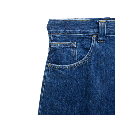 Carhartt WIP Brandon Short Blue Stone Washed I031921_01_06 Degli Uberti