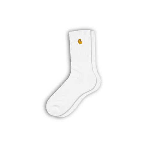 Carhartt WIP Chase Socks White Front Degli Uberti Roma I026527_02_90