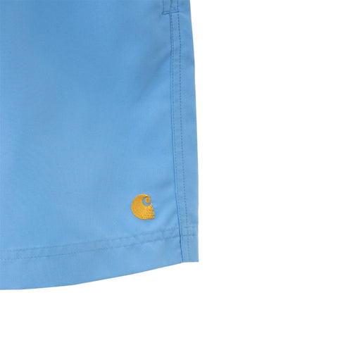 Carhartt WIP Chase Swim Trunk Piscine/Gold I026235_1GT_XX Degli Uberti