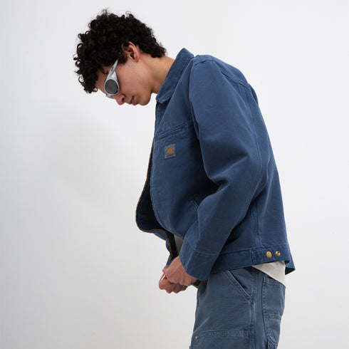 Carhartt WIP Detroit Jacket Storm Blue Faded I026467_1EG_FH Degli Uberti