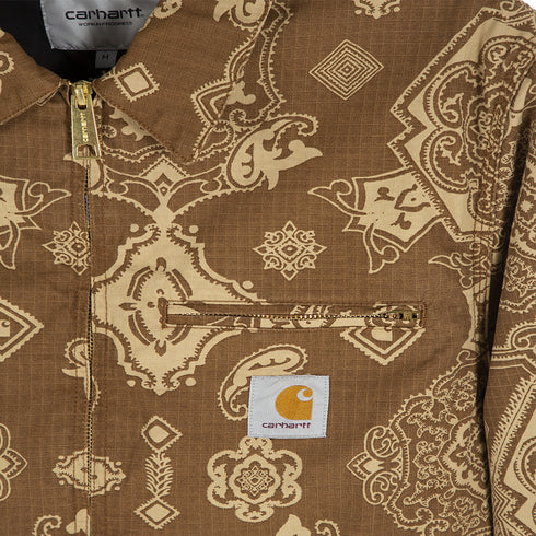 Carhartt WIP Detroit Jacket Verse Print/Hamilton Brown I030763_0Y7_60 Degli Uberti