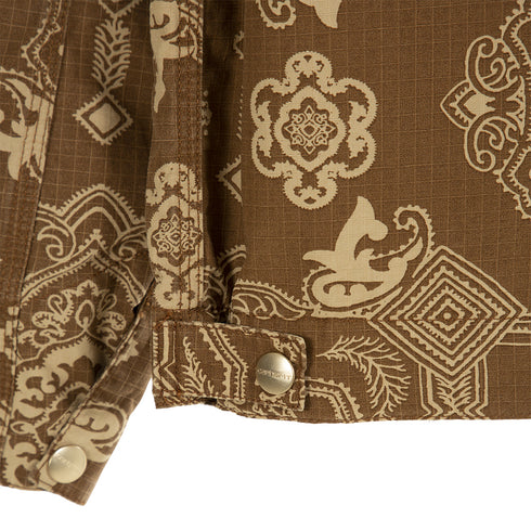 Carhartt WIP Detroit Jacket Verse Print/Hamilton Brown I030763_0Y7_60 Degli Uberti