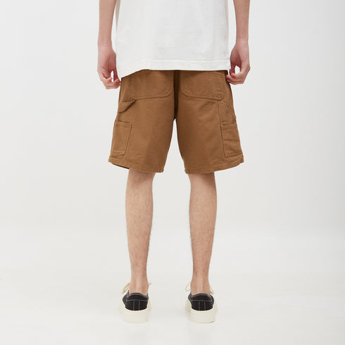 Carhartt WIP Double Knee Short Hamilton Brown Rinsed I031502_HZ_02 Degli Uberti