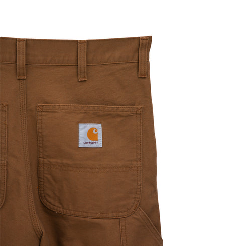 Carhartt WIP Double Knee Short Hamilton Brown Rinsed I031502_HZ_02 Degli Uberti