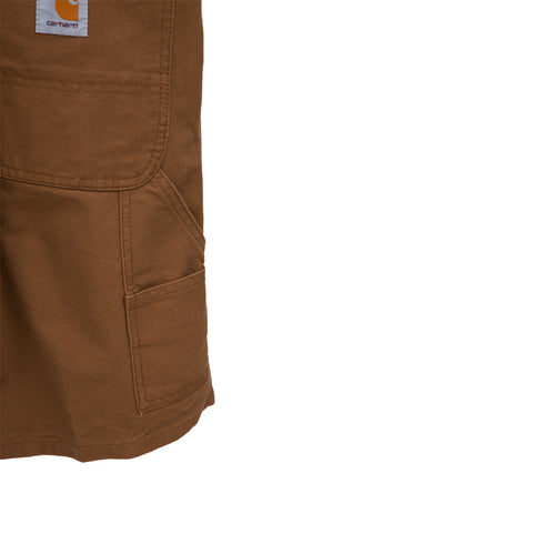 Carhartt WIP Double Knee Short Hamilton Brown Rinsed I031502_HZ_02 Degli Uberti