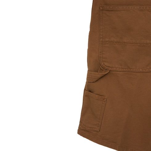Carhartt WIP Double Knee Short Hamilton Brown Rinsed I031502_HZ_02 Degli Uberti