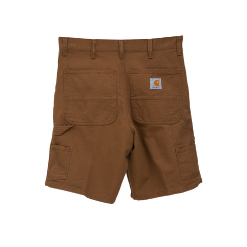 Carhartt WIP Double Knee Short Hamilton Brown Rinsed I031502_HZ_02 Degli Uberti