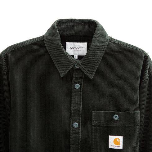 Carhartt WIP L/S Flint Shirt Dark Cedar Rinsed I029442_0WE_02 Degli Uberti