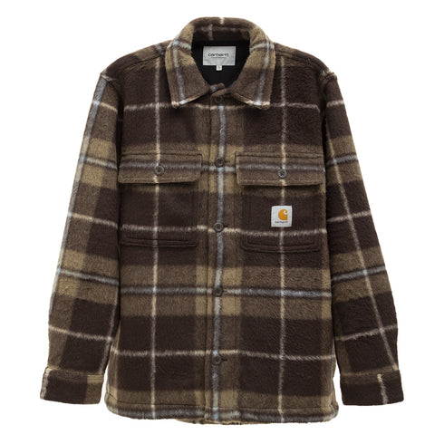 Carhartt WIP Manning Shirt Jacket Manning Check/Dark Umber/Leather I030790_18V_XX Degli Uberti