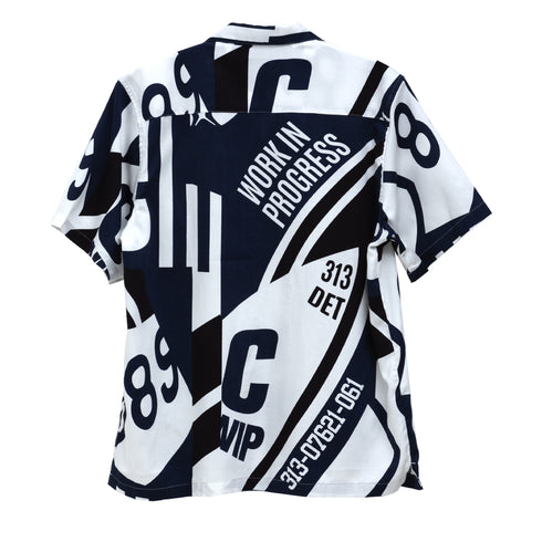 Carhartt WIP S/S Marina Shirt Marina Print/Atom Blue I031463_1HM_XX Degli Uberti