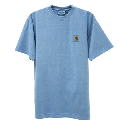 Carhartt WIP S/S Nelson T-Shirt Piscine Garment Dyed I029949_1D5_GD Degli Uberti
