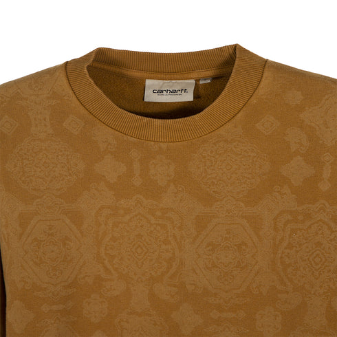 Carhartt WIP Verse Sweat Verse Print Hamilton Brown I031045 Degli Uberti