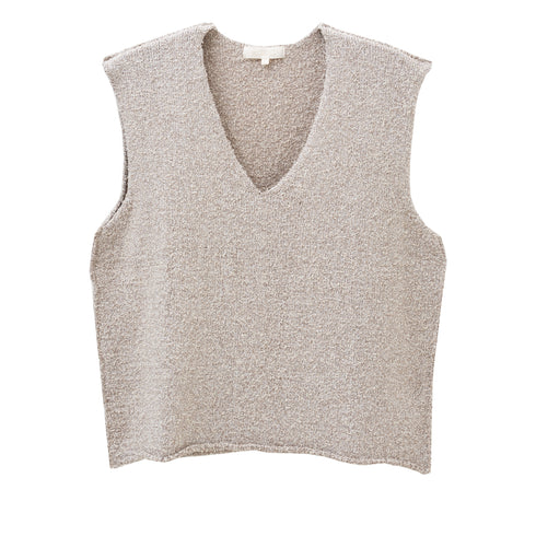 Mfpen Boucle Knit Vest Sea Salt SS23-26 Degli Uberti