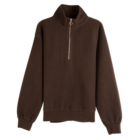 Mfpen Chaser Half Zip Dark Brown AW22-77 Degli Uberti