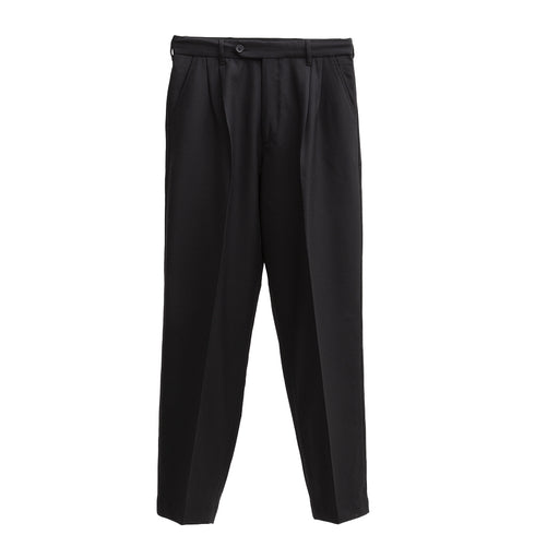 Mfpen Classic Trousers Black Wool Twill AW22-35A Degli Uberti